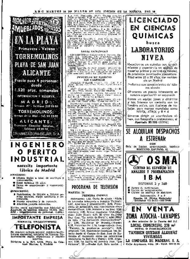 ABC MADRID 24-03-1970 página 80