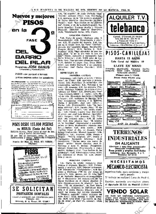 ABC MADRID 24-03-1970 página 81