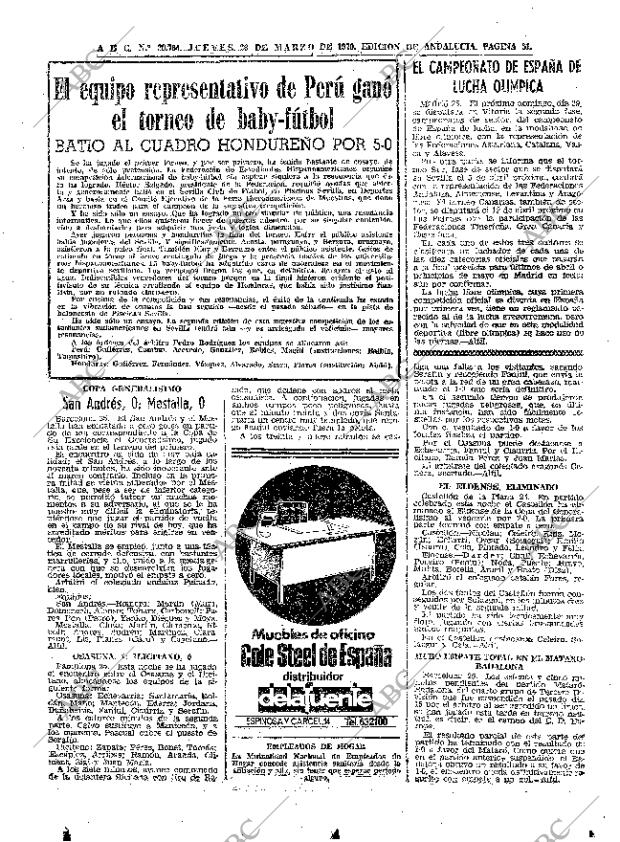ABC SEVILLA 26-03-1970 página 51