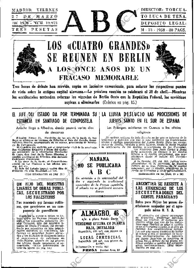 ABC MADRID 27-03-1970 página 13
