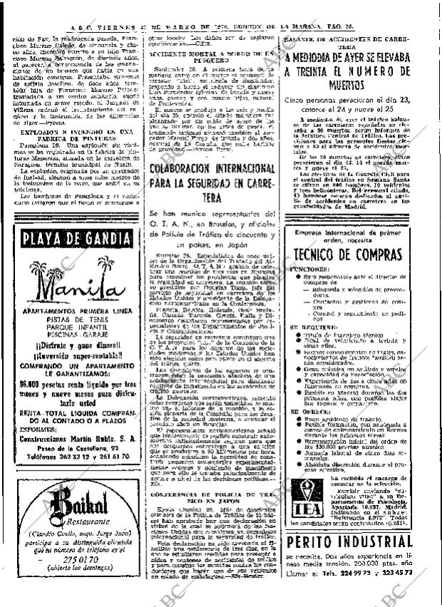 ABC MADRID 27-03-1970 página 26