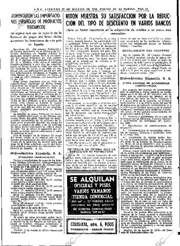 ABC MADRID 27-03-1970 página 47