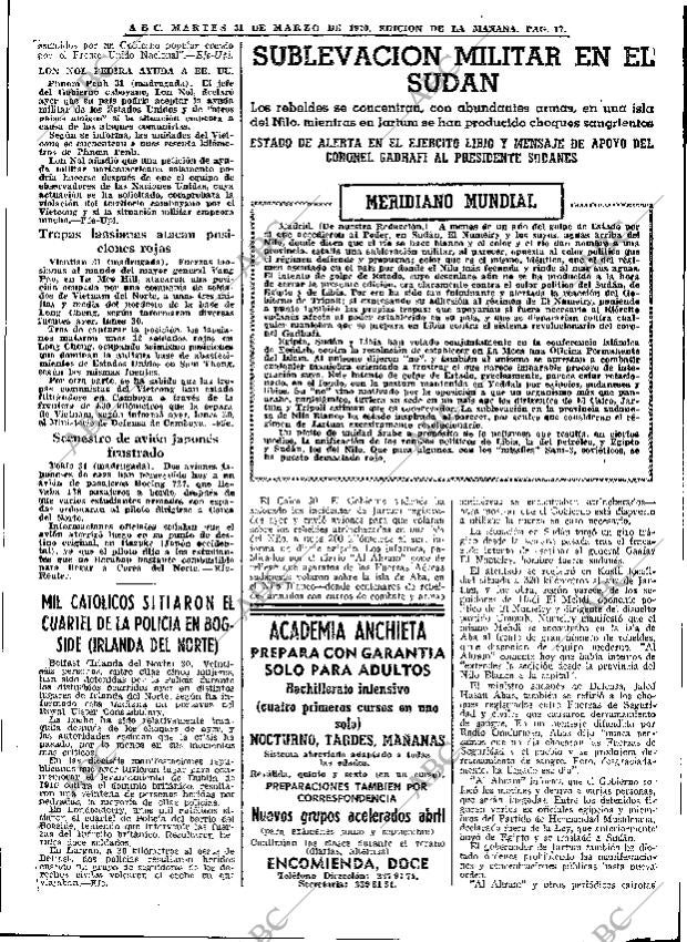 ABC MADRID 31-03-1970 página 17