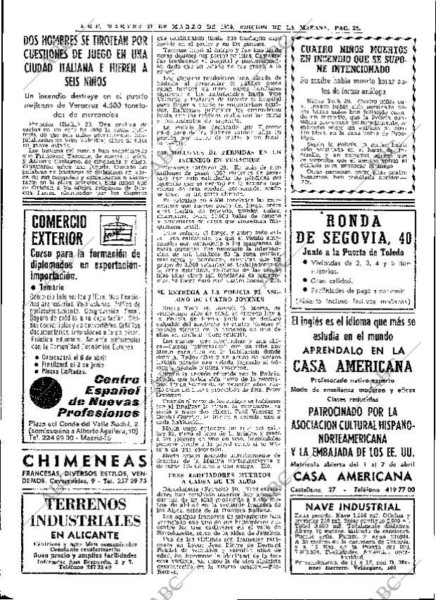 ABC MADRID 31-03-1970 página 22