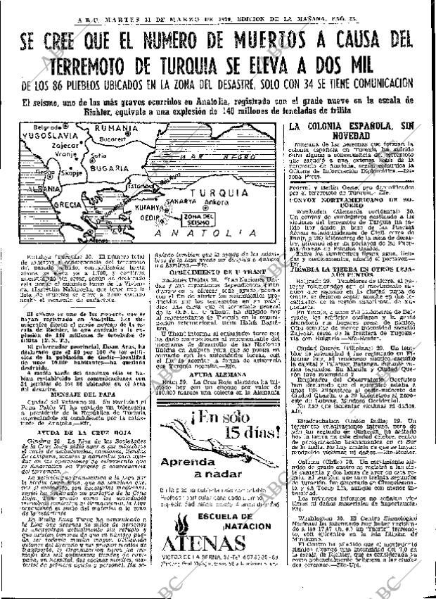 ABC MADRID 31-03-1970 página 23