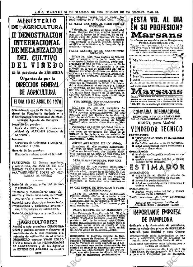 ABC MADRID 31-03-1970 página 26