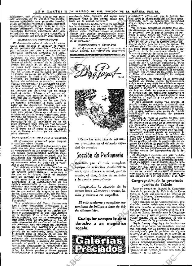 ABC MADRID 31-03-1970 página 28