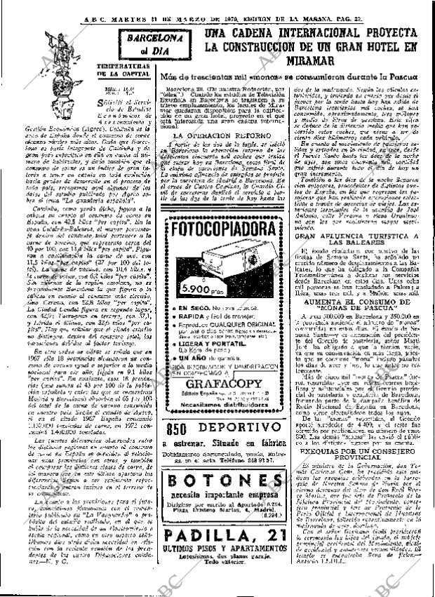 ABC MADRID 31-03-1970 página 33