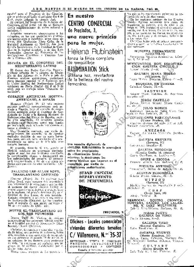 ABC MADRID 31-03-1970 página 40