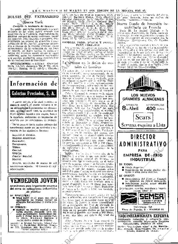 ABC MADRID 31-03-1970 página 42