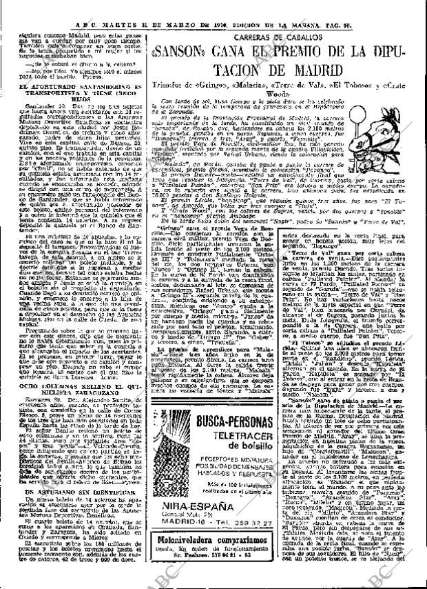 ABC MADRID 31-03-1970 página 50
