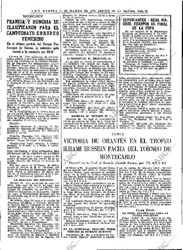 ABC MADRID 31-03-1970 página 52