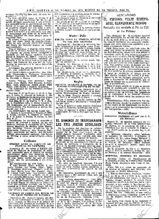 ABC MADRID 31-03-1970 página 54
