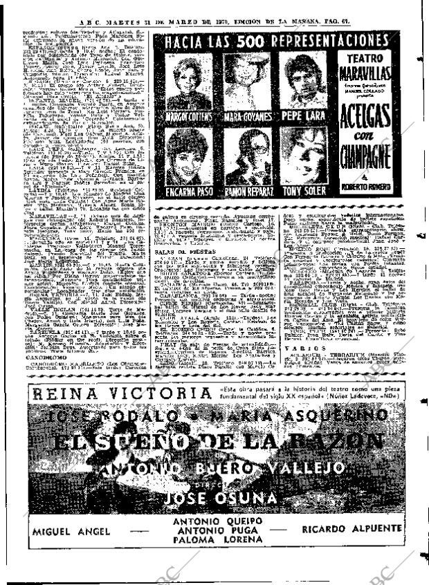 ABC MADRID 31-03-1970 página 67