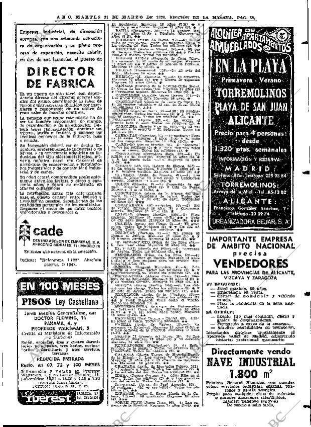 ABC MADRID 31-03-1970 página 69