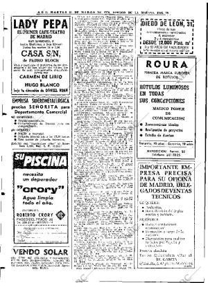 ABC MADRID 31-03-1970 página 70