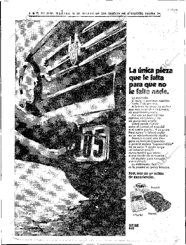 ABC SEVILLA 31-03-1970 página 38