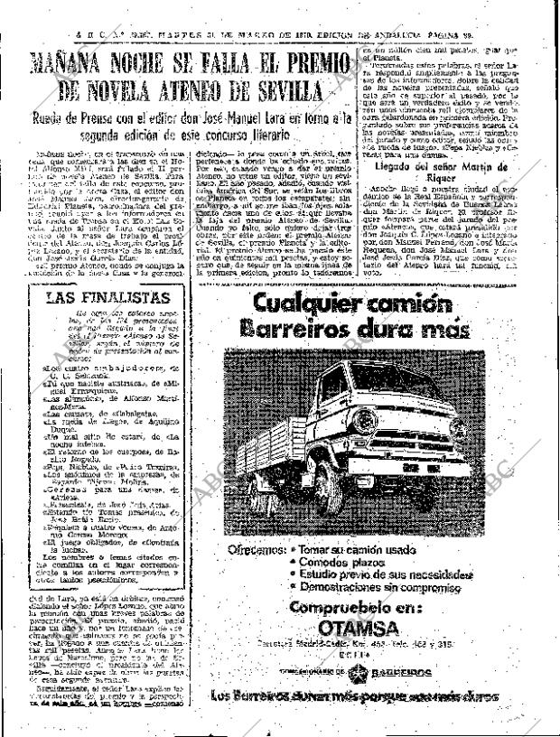 ABC SEVILLA 31-03-1970 página 39