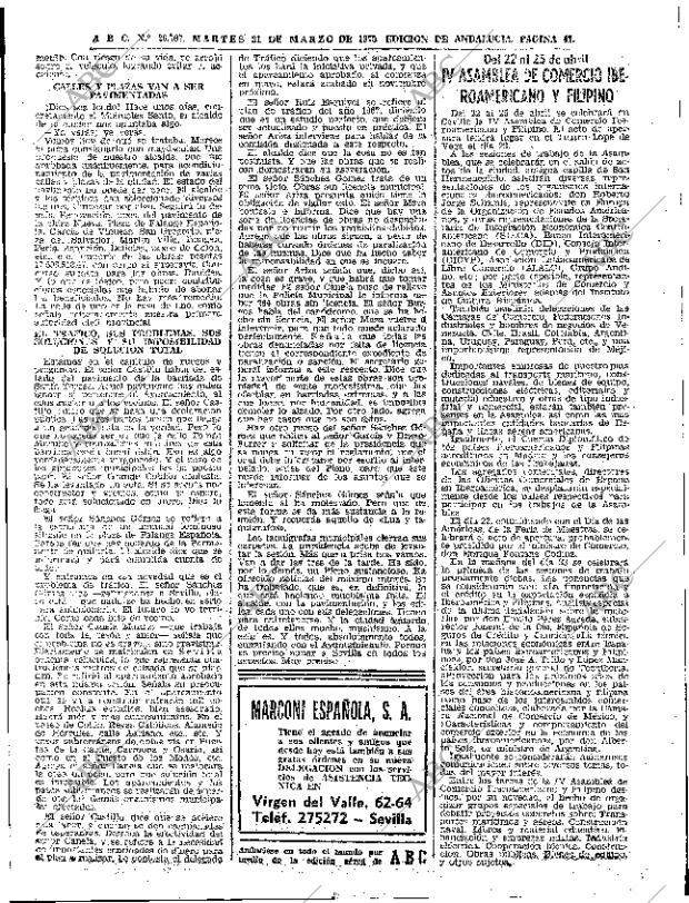 ABC SEVILLA 31-03-1970 página 47
