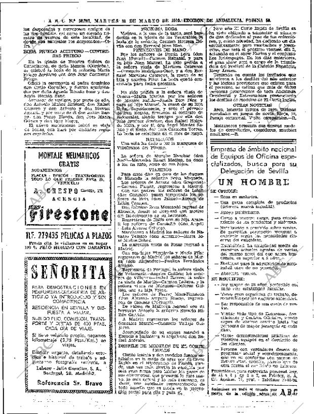 ABC SEVILLA 31-03-1970 página 50