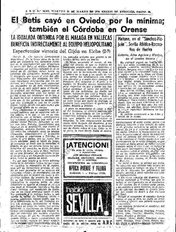 ABC SEVILLA 31-03-1970 página 55