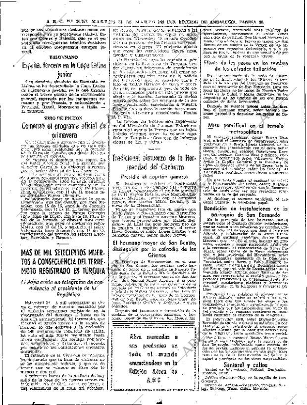 ABC SEVILLA 31-03-1970 página 62