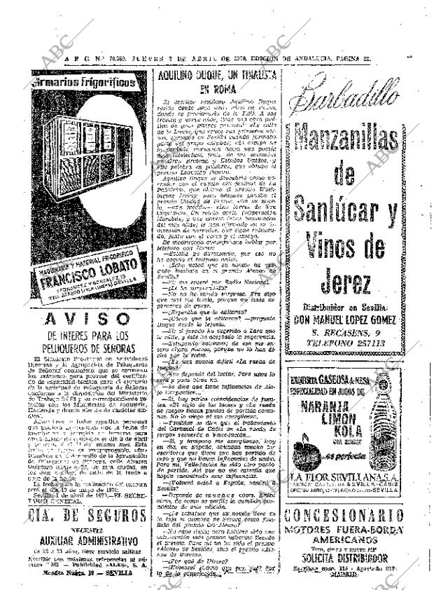 ABC SEVILLA 02-04-1970 página 32