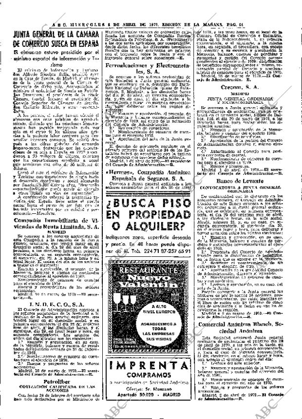 ABC MADRID 08-04-1970 página 64