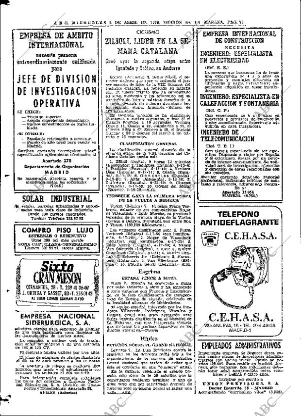 ABC MADRID 08-04-1970 página 70