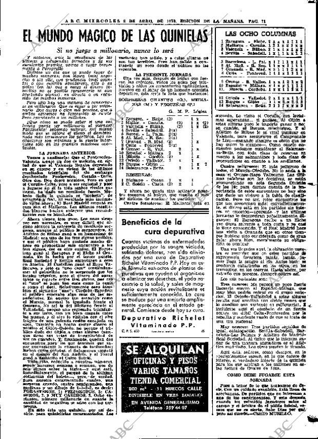 ABC MADRID 08-04-1970 página 71