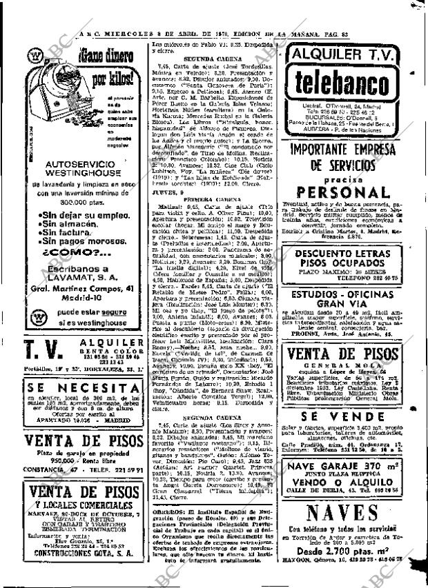 ABC MADRID 08-04-1970 página 83