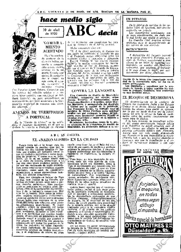 ABC MADRID 10-04-1970 página 51