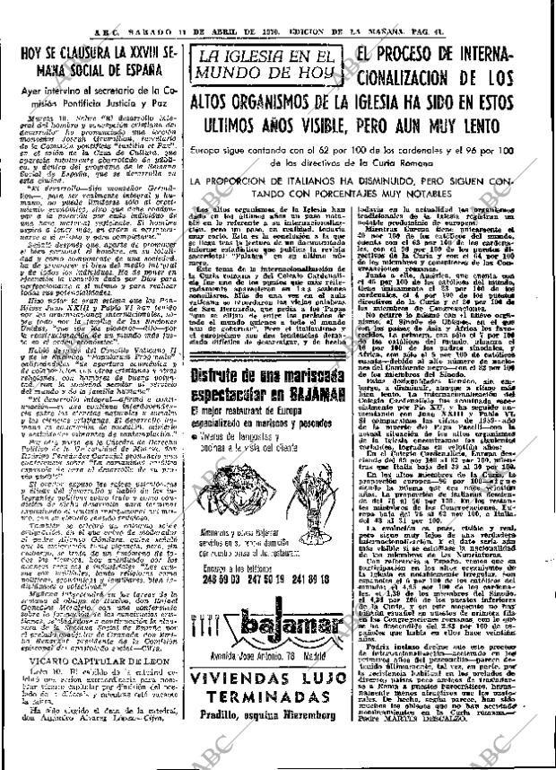 ABC MADRID 11-04-1970 página 41