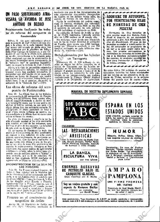 ABC MADRID 11-04-1970 página 45