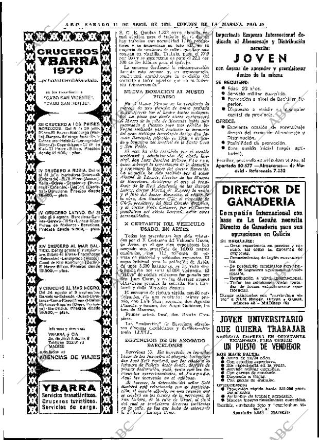 ABC MADRID 11-04-1970 página 50