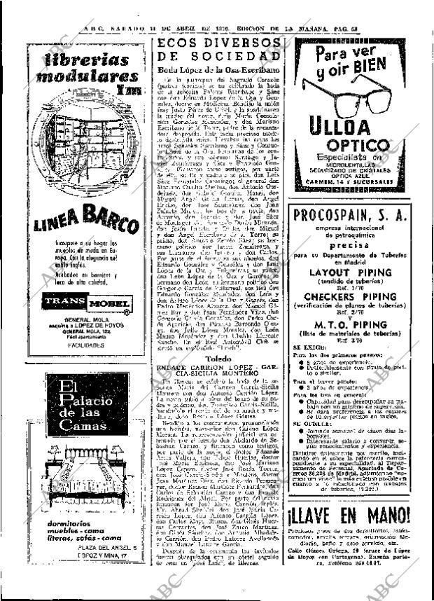 ABC MADRID 11-04-1970 página 58