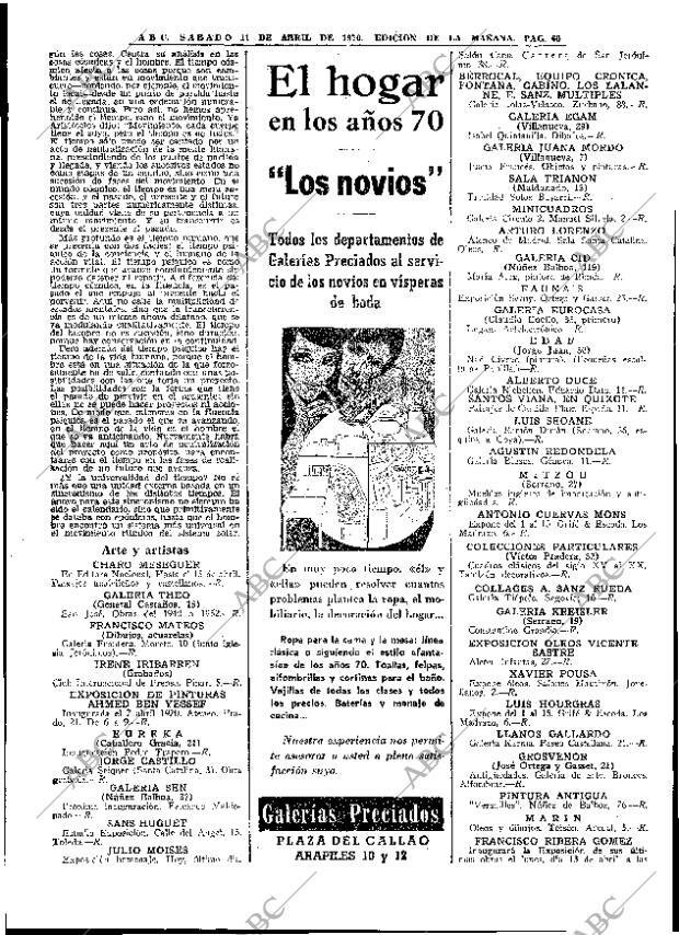 ABC MADRID 11-04-1970 página 60