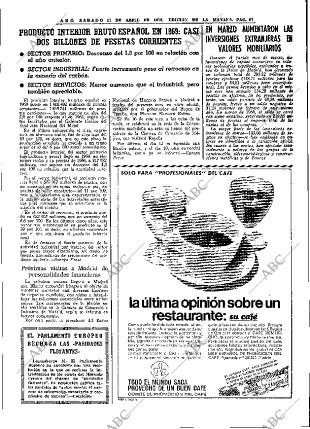 ABC MADRID 11-04-1970 página 67