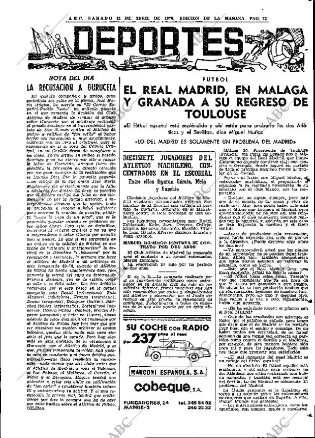 ABC MADRID 11-04-1970 página 73