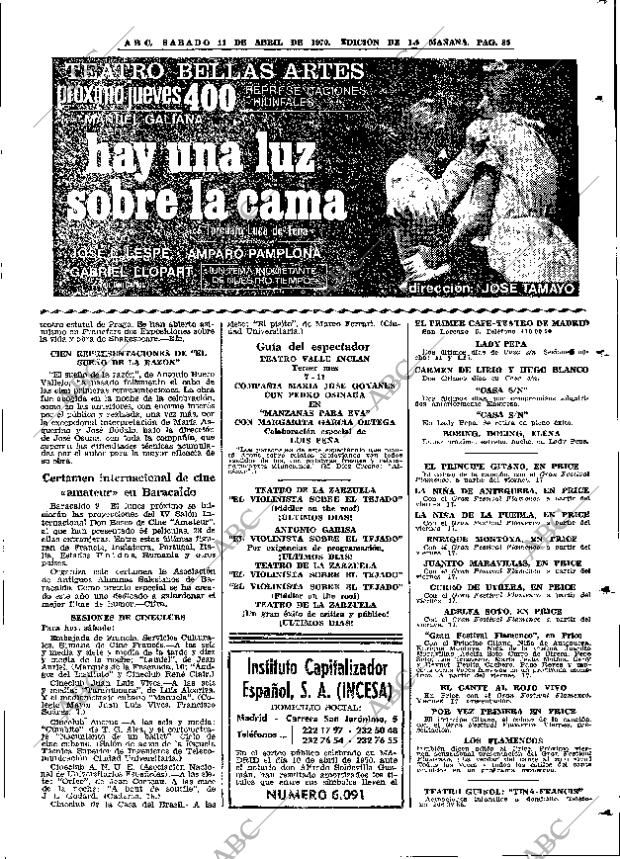 ABC MADRID 11-04-1970 página 85