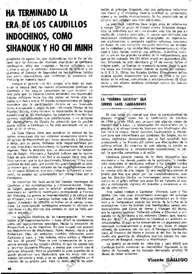 BLANCO Y NEGRO MADRID 11-04-1970 página 44