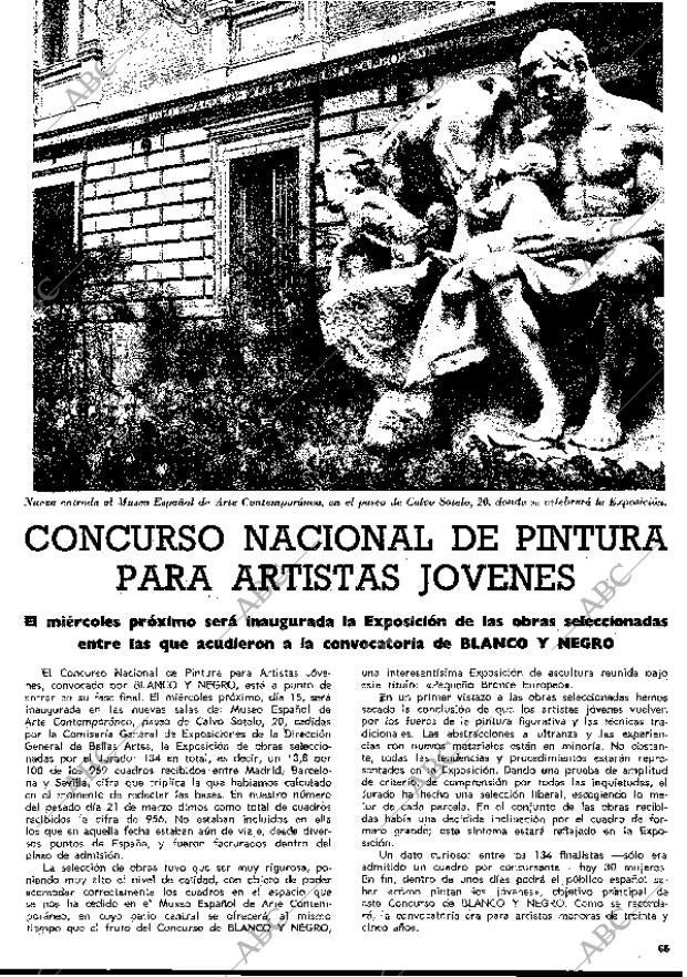 BLANCO Y NEGRO MADRID 11-04-1970 página 65