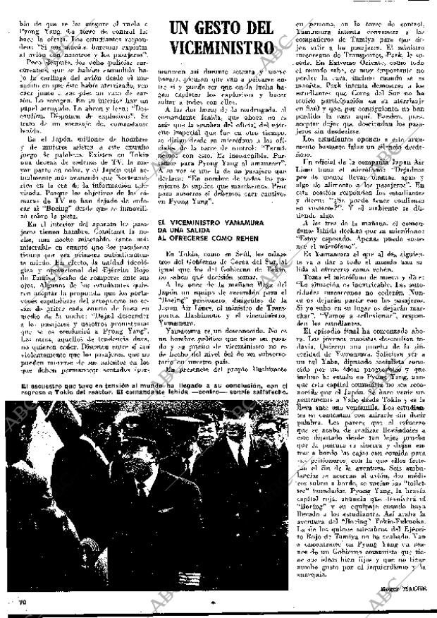 BLANCO Y NEGRO MADRID 11-04-1970 página 70
