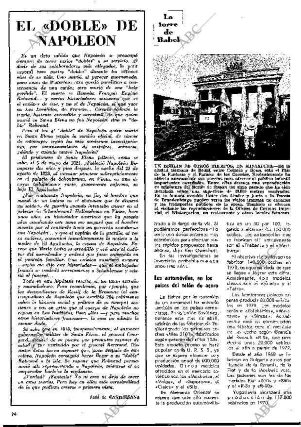 BLANCO Y NEGRO MADRID 11-04-1970 página 74