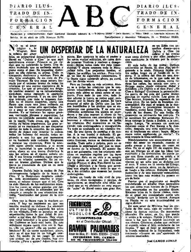 ABC SEVILLA 14-04-1970 página 3