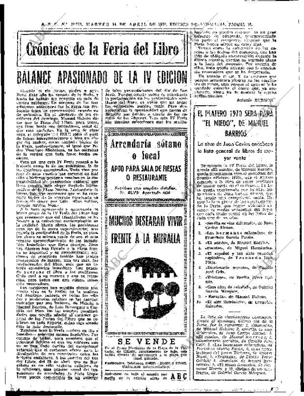 ABC SEVILLA 14-04-1970 página 49
