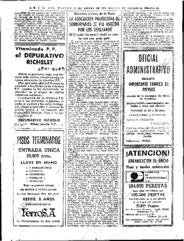 ABC SEVILLA 14-04-1970 página 54