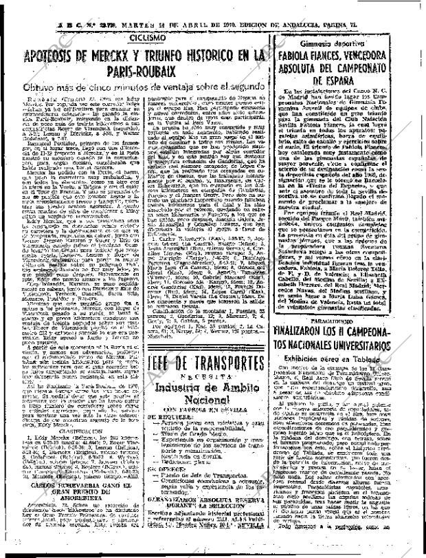 ABC SEVILLA 14-04-1970 página 69