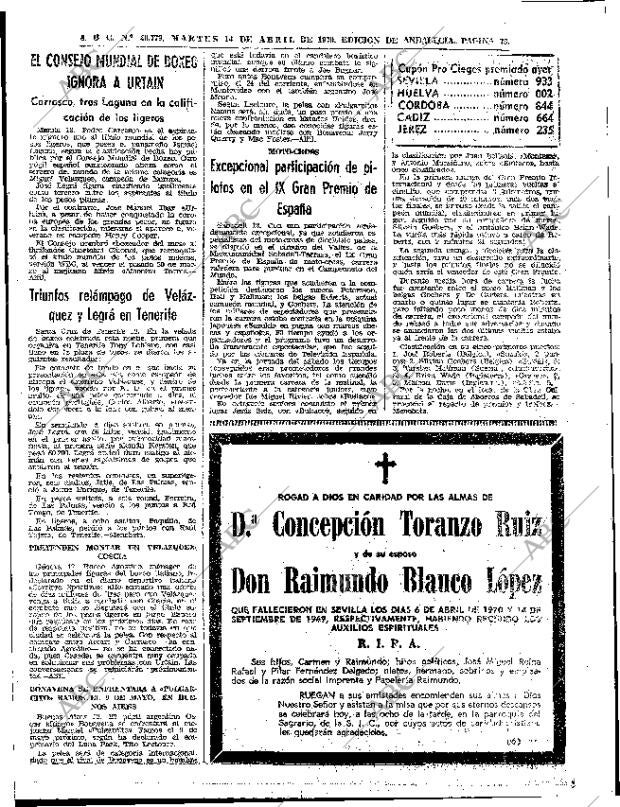 ABC SEVILLA 14-04-1970 página 71