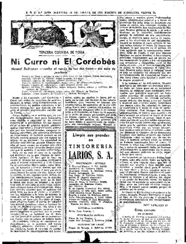 ABC SEVILLA 14-04-1970 página 77